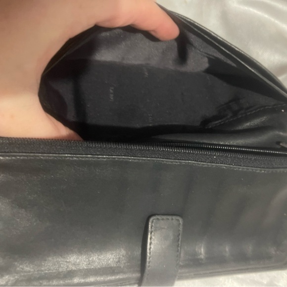 LOEWE MADRID Wallet Anagram Logo Long Bifold Leather Black Spain - Picture 7 of 9